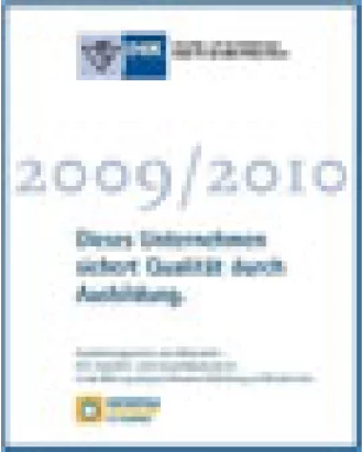 Zertifikat der IHK Stade 2009/2010